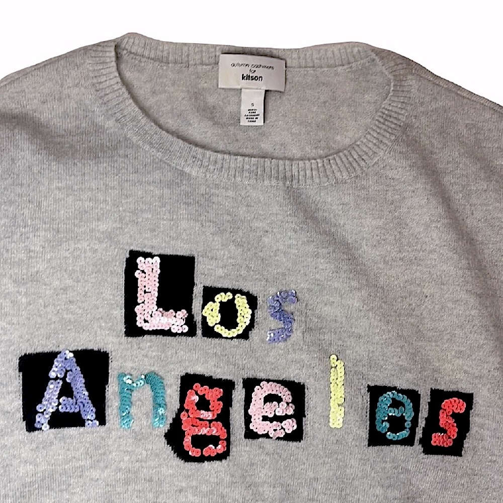 Kitson x Autumn Cashmere “Los Angeles” crewneck pullover sweater BRAND NEW! Soft